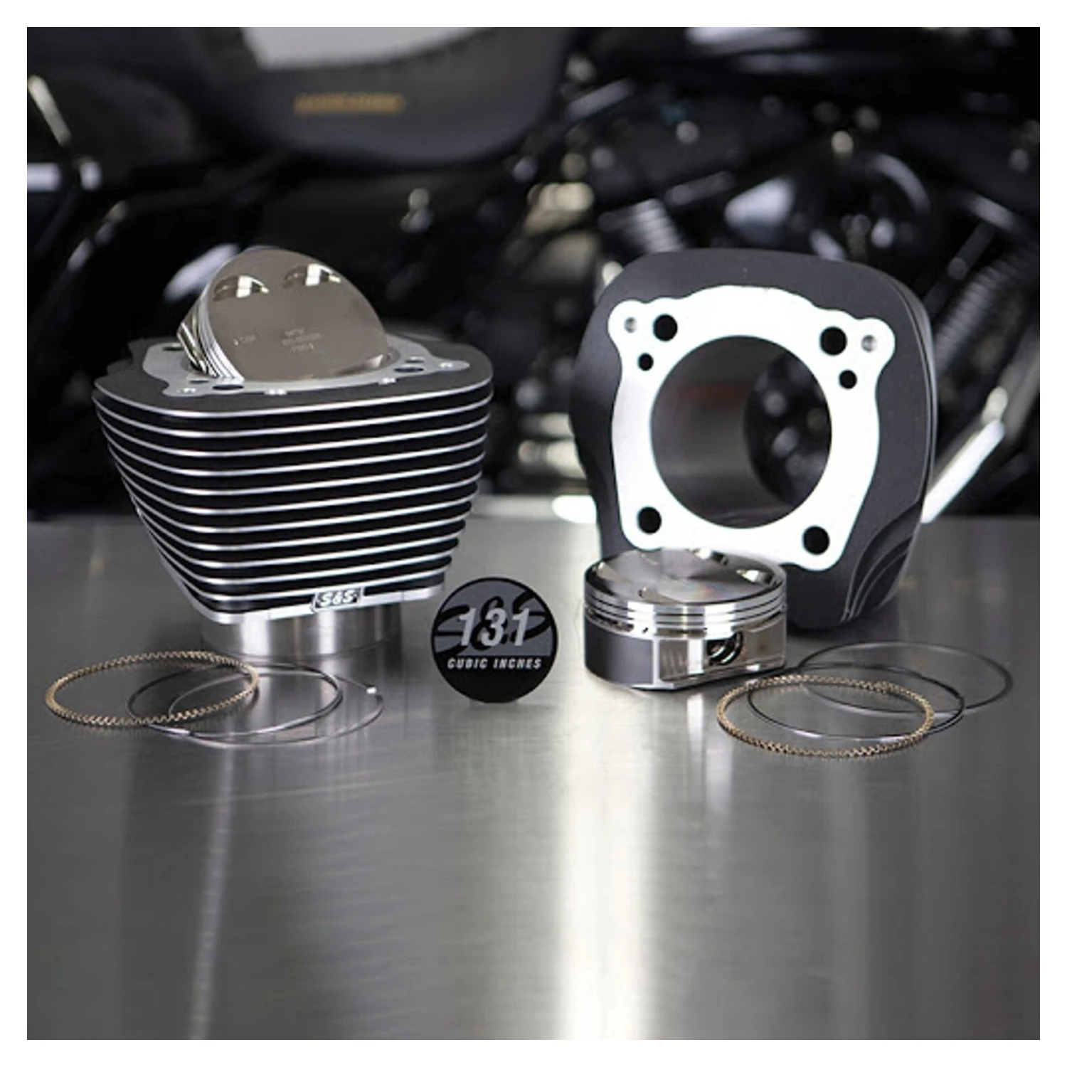 S&S 131" Big Bore Stroker Cylinder & Piston Kits For Harley Milwaukee-Eight 2017-2022 - Image 6