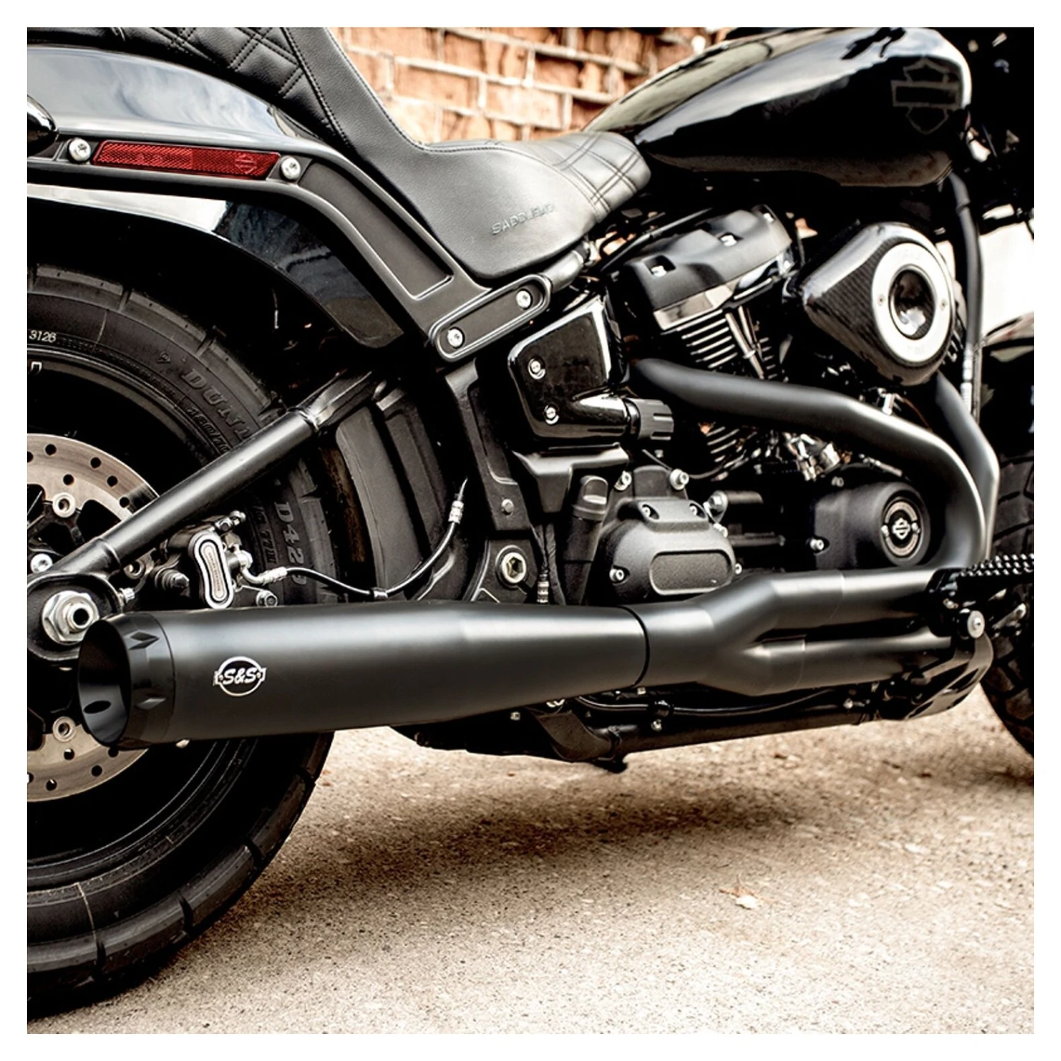 S&S Superstreet 2-Into-1 Exhaust System For Harley - Image 3