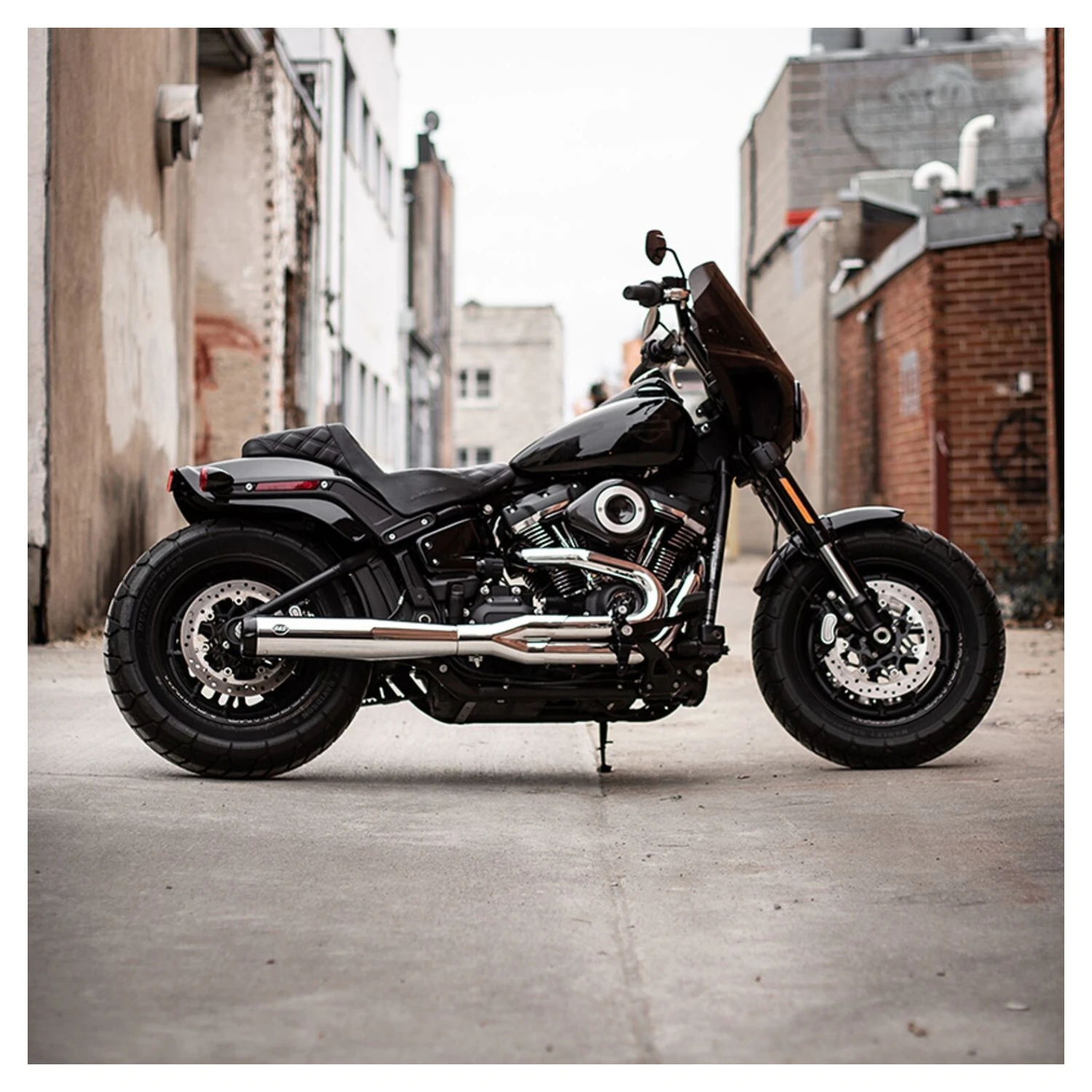 S&S Superstreet 2-Into-1 Exhaust System For Harley - Image 6