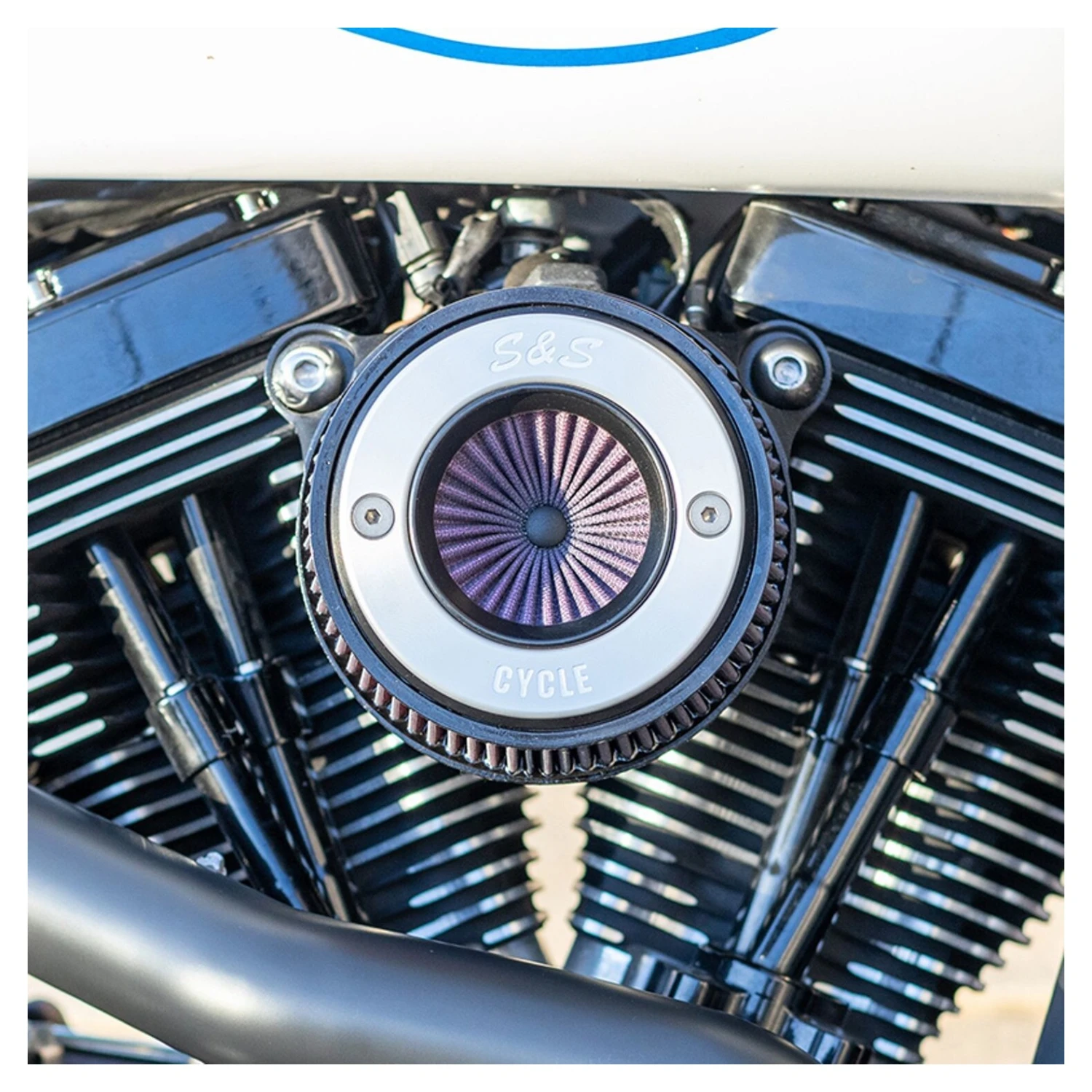 S&S Brushed Ring Air Stinger Air Cleaner Kit For Harley - Image 2