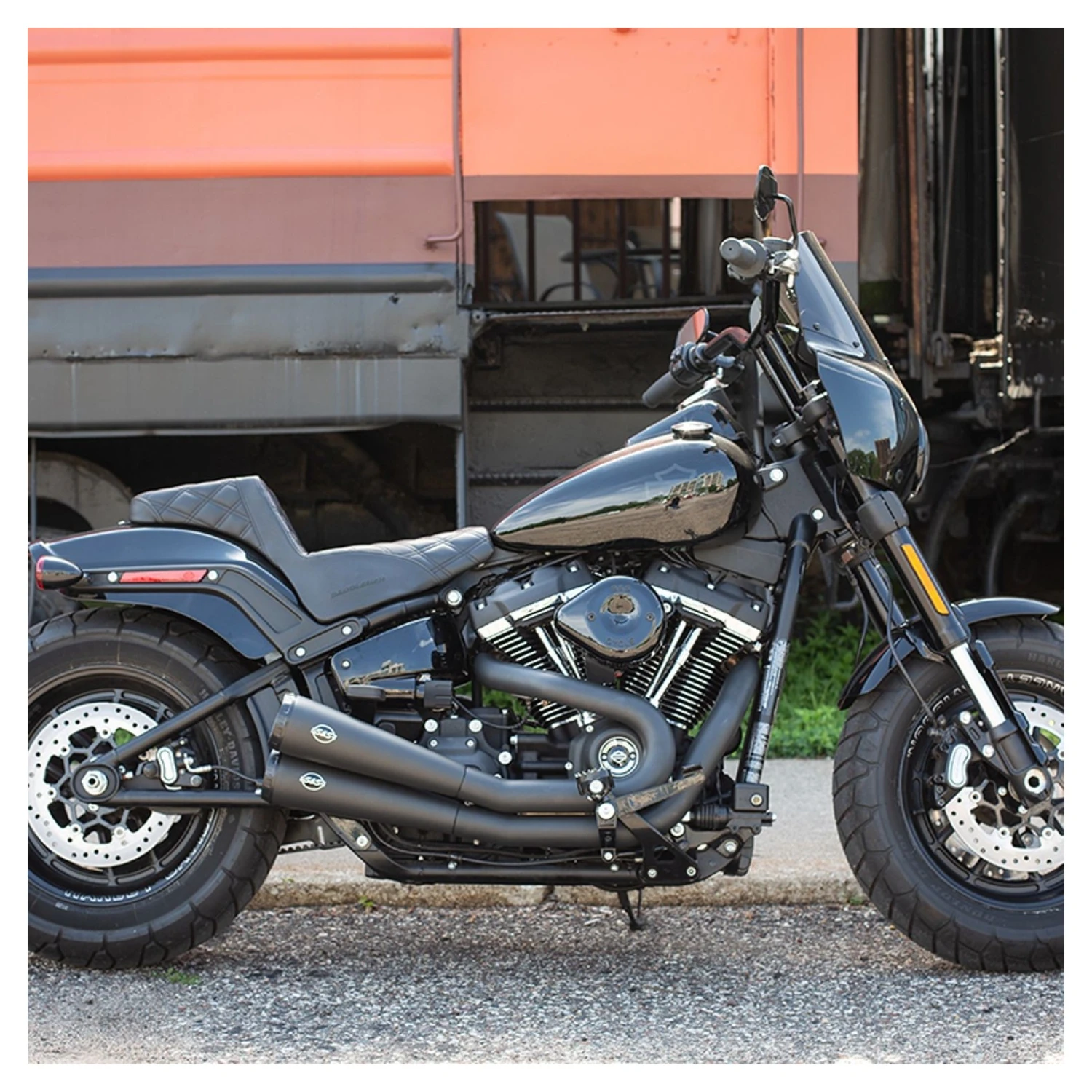 S&S Grand National Exhaust System For Harley Softail 2018-2022 - Image 2