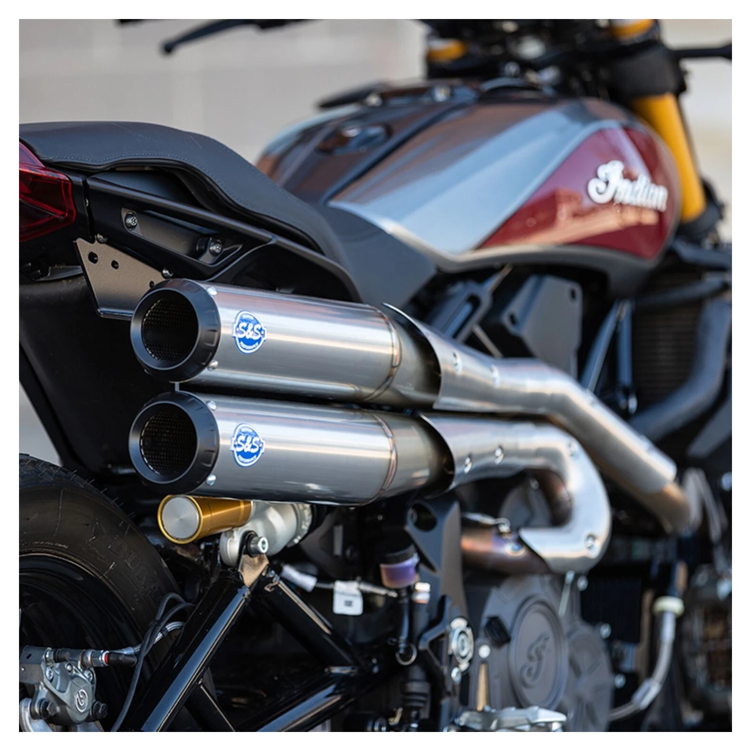 S&S Grand National Exhaust System For Indian FTR 2019-2022 - Image 3