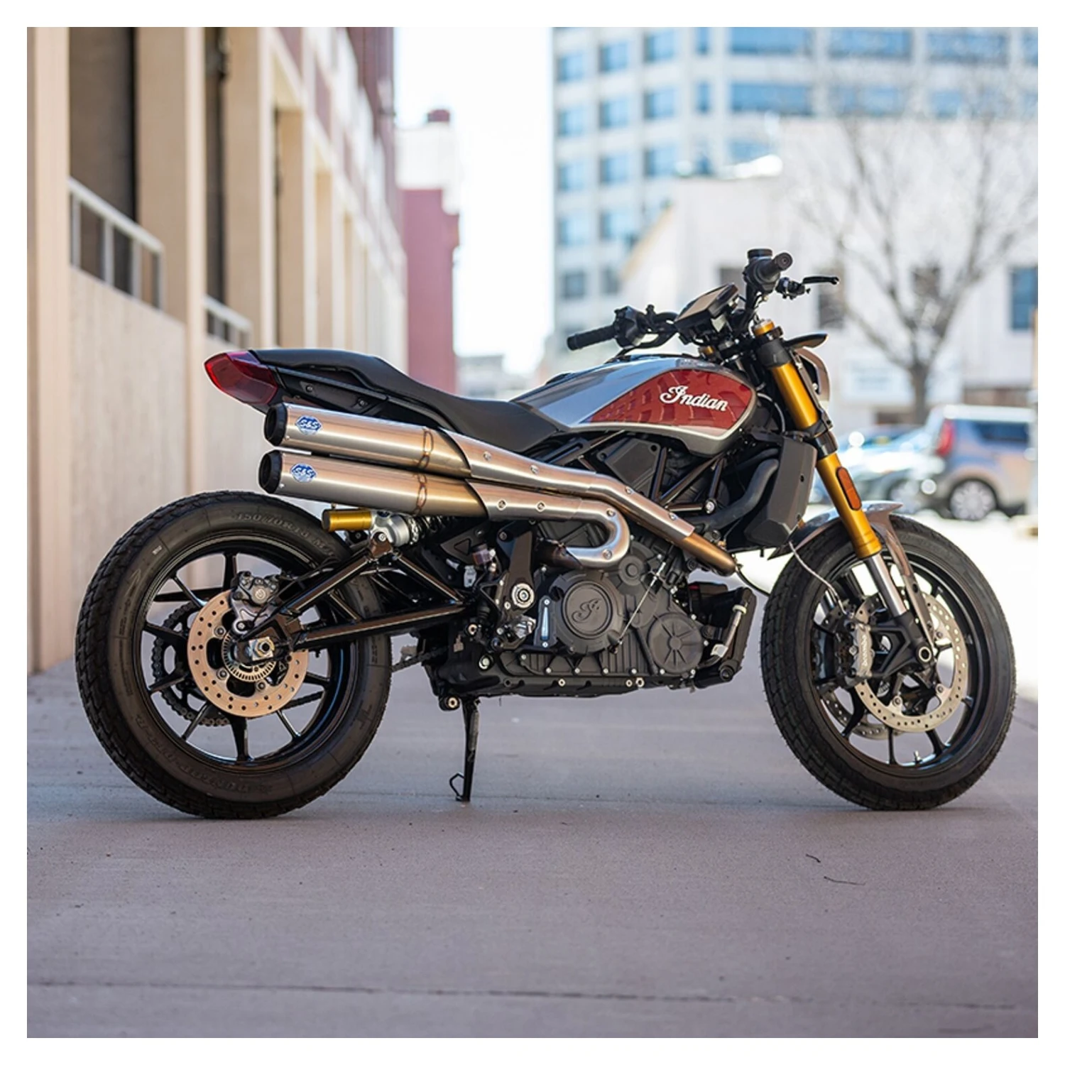 S&S Grand National Exhaust System For Indian FTR 2019-2022 - Image 4