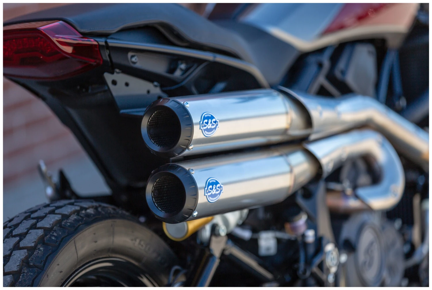 S&S Grand National Exhaust System For Indian FTR 2019-2022 - Image 2