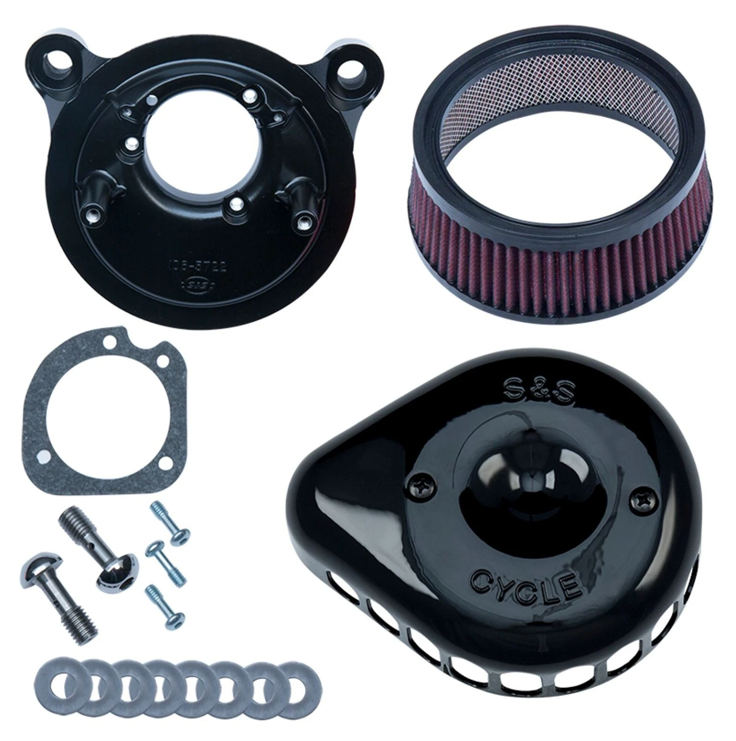S&S Mini Teardrop Stealth Air Cleaner Kit For Harley