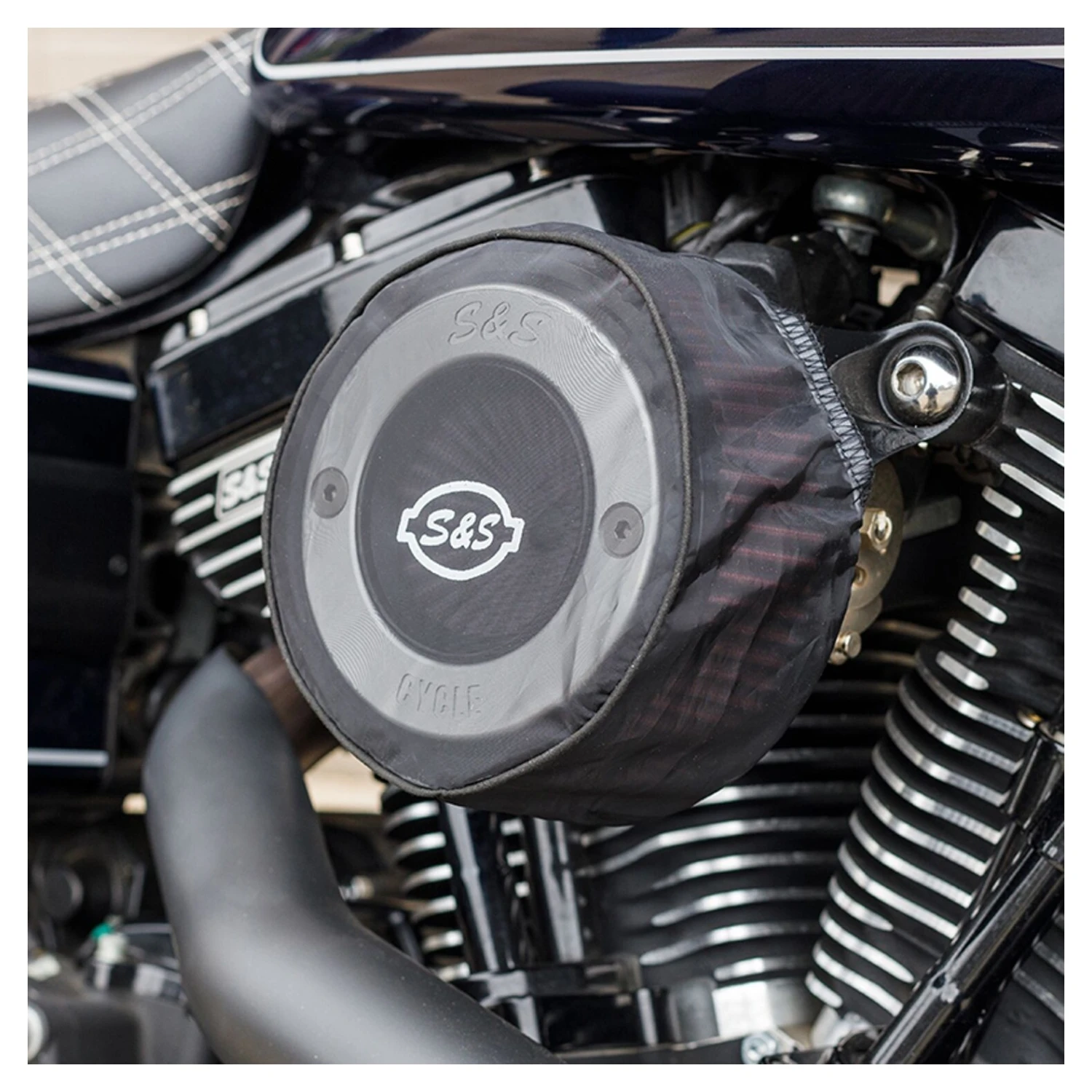 S&S Pre-Filter / Rain Sock For Round Air Stinger Air Cleaner - Image 3