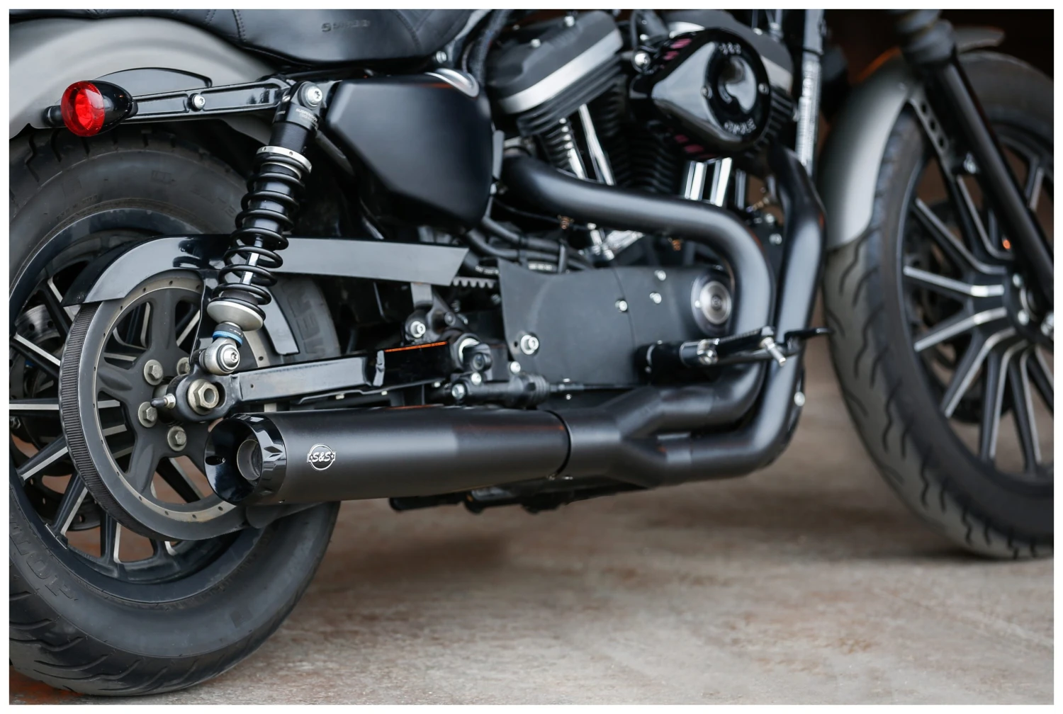 S&S SuperStreet 2-Into-1 Exhaust For Harley - Image 4